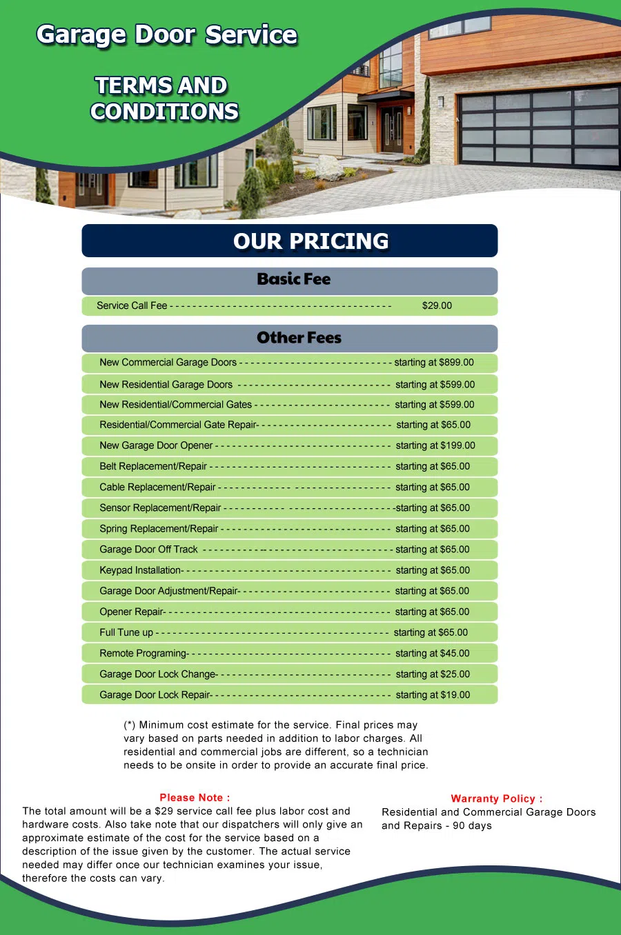 Neighborhood Garage Door San Francisco, CA 415-524-0519